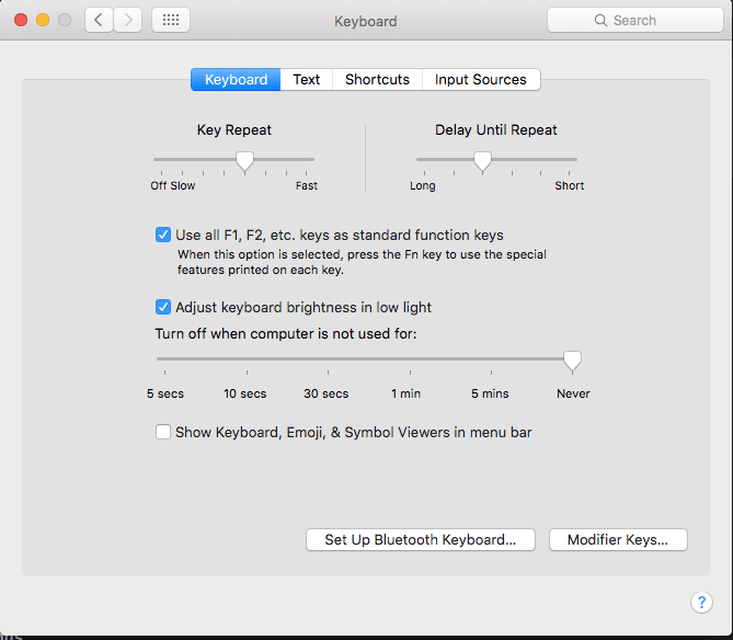 How to make make function keys normal Fn keys